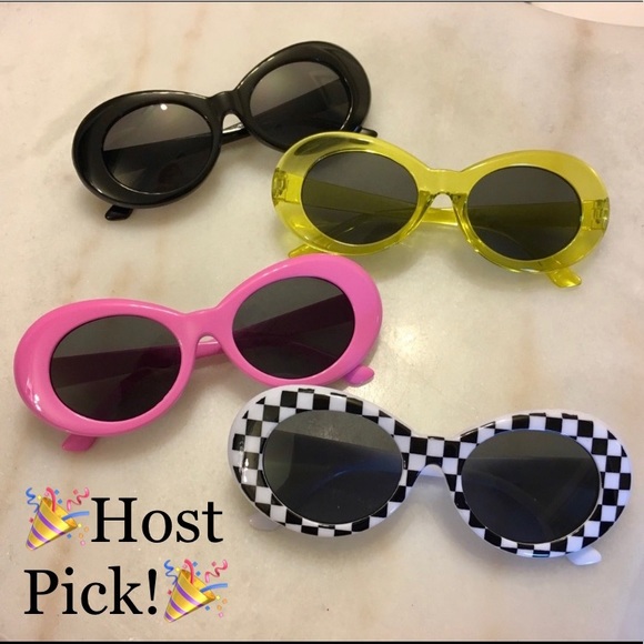 LAST ONE!! New Yellow Retro Sunglasses Sunnies - Picture 2 of 8